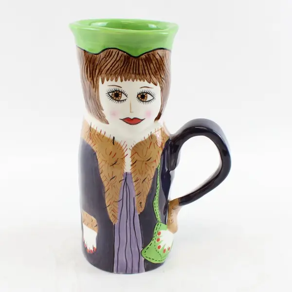 Ganz Susan Paley Jenny Java Ceramic Coffee Mug Collectible 7.25 Inch