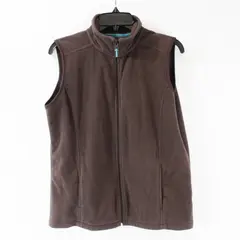 Women’s SJB Active Brown Fleece Zip Vest Size Medium 