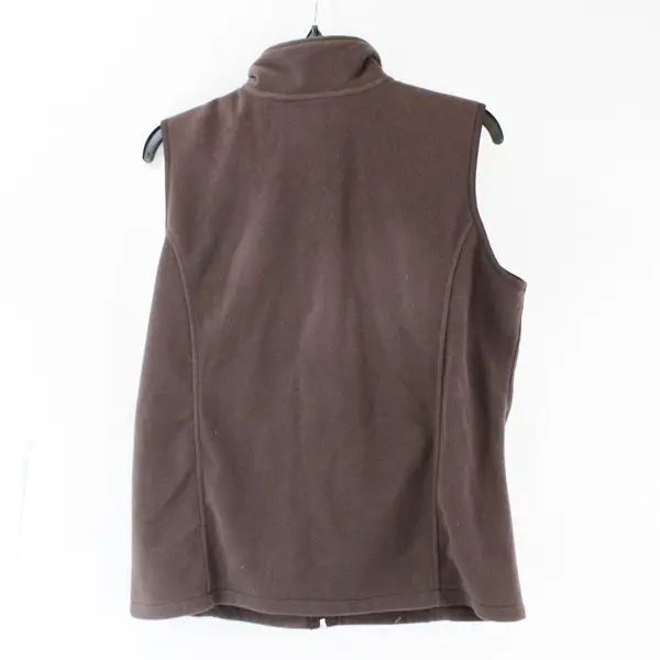 Women’s SJB Active Brown Fleece Zip Vest Size Medium 