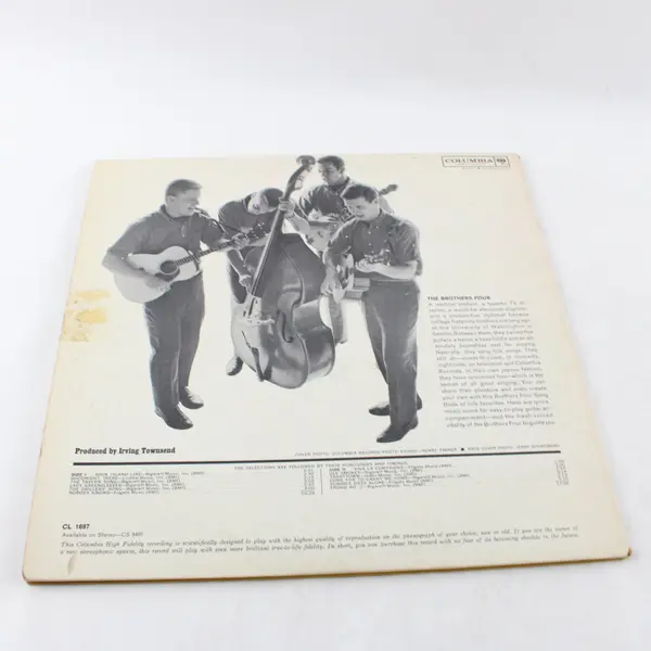 Brothers Four Song Book Columbia LP CS 8197 Record, CS 8497 Jacket
