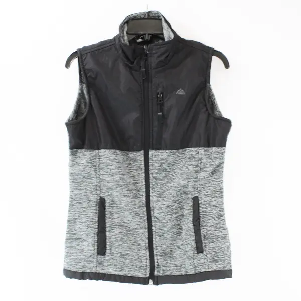 Snozu Women's Size Small The Platinum Collection Full Zip Vest Gray/Black
