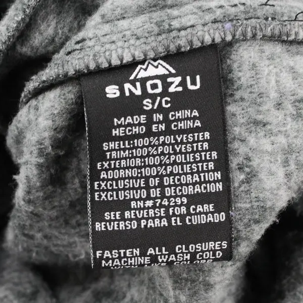 Snozu Women's Size Small The Platinum Collection Full Zip Vest Gray/Black