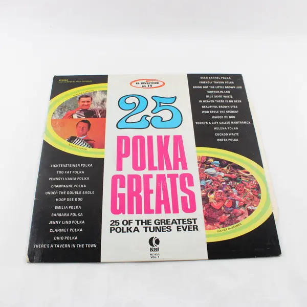 K-Tel 25 Polka Greats NC 420 12" Vinyl LP Record