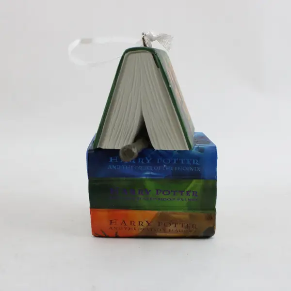 2021 Hallmark Keepsake Harry Potter Books and Wand Christmas Ornament