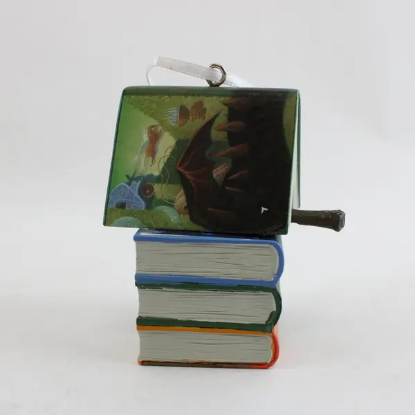 2021 Hallmark Keepsake Harry Potter Books and Wand Christmas Ornament