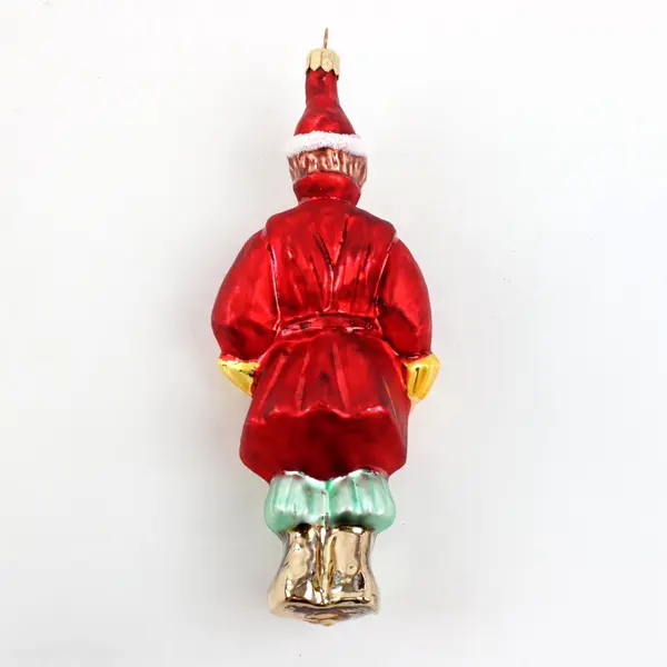 Vintage Kurt Adler Polonaise Nutcracker Soldier Glass Ornament 7in 1990s