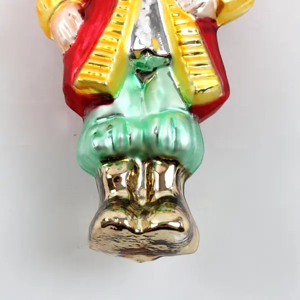 Vintage Kurt Adler Polonaise Nutcracker Soldier Glass Ornament 7in 1990s