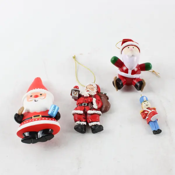 Lot of 4 Christmas Ornaments Holiday Tree Decorations Seasonal Decor