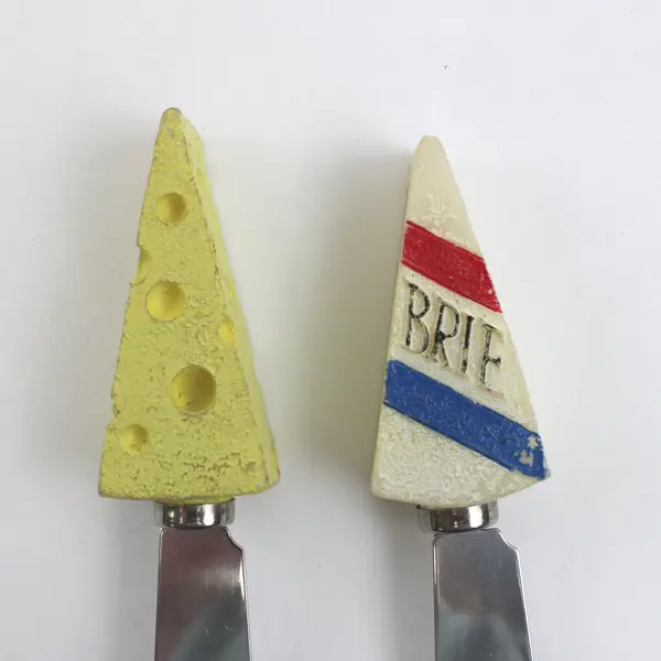Lot of 3 Boston Warehouse Food-Themed Cheese Spreaders Serving Utensils
