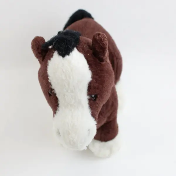 Webkinz Clydesdale Horse Plush Stuffed Animal 8in Brown Ganz HM139