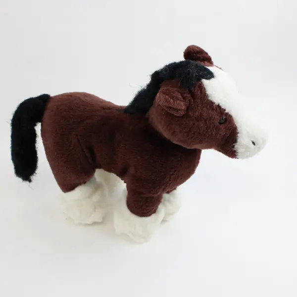 Webkinz Clydesdale Horse Plush Stuffed Animal 8in Brown Ganz HM139