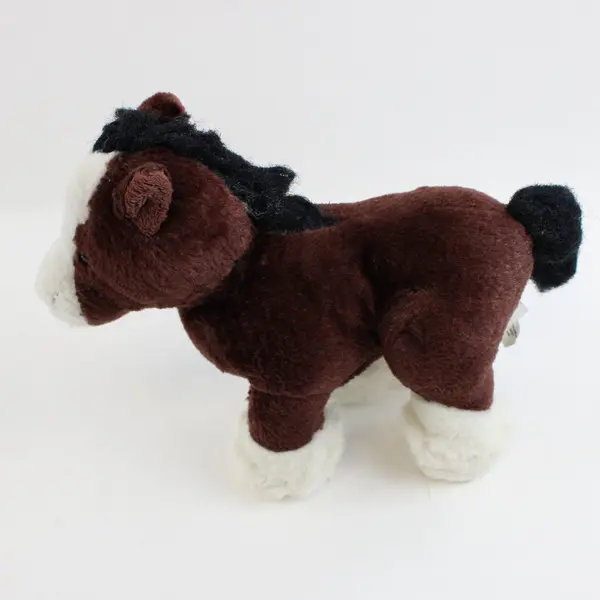 Webkinz Clydesdale Horse Plush Stuffed Animal 8in Brown Ganz HM139