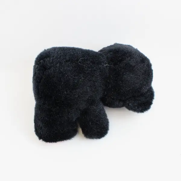 Black & Red Teddy Bear Plush Red Nose Stuffed Animal 12 Inch