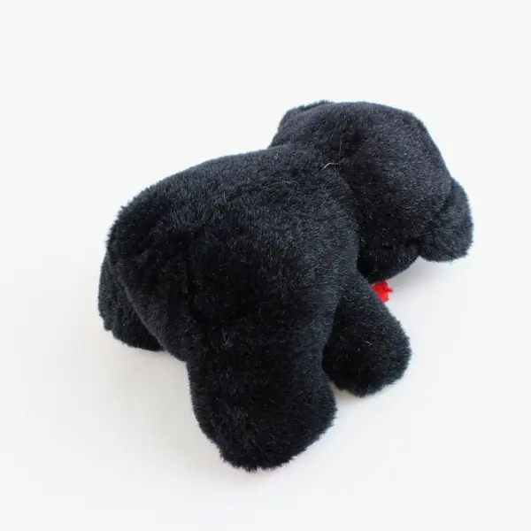 Black & Red Teddy Bear Plush Red Nose Stuffed Animal 12 Inch