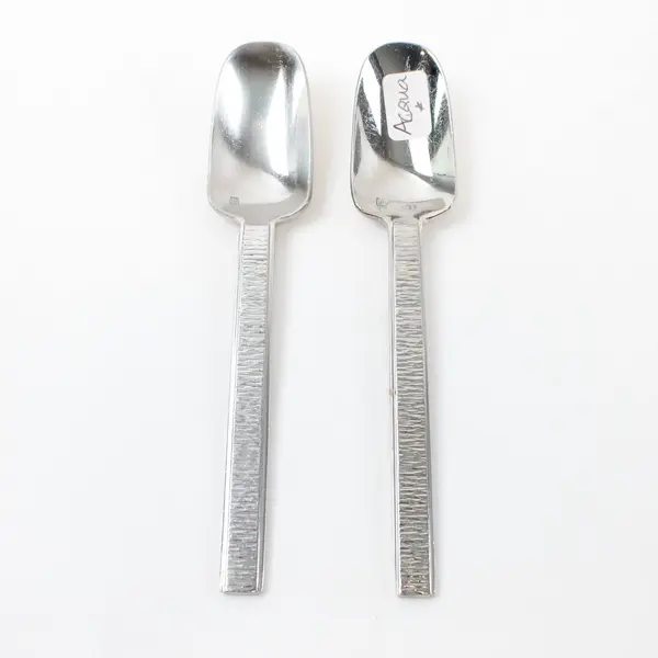 Fortessa Acqua Coffee Tea Spoons Set of 2 6 Inch Used