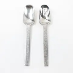 Fortessa Acqua Coffee Tea Spoons Set of 2 6 Inch Used