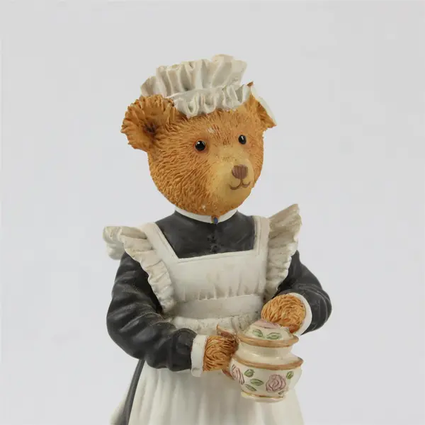 Lot of 2 Dept 56 Upstairs Downstairs Bears Mrs Bumble Flora Mardle Figurines