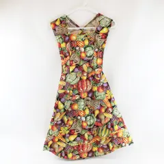 Handmade Multicolor Cornucopia Harvest Print Kitchen Apron