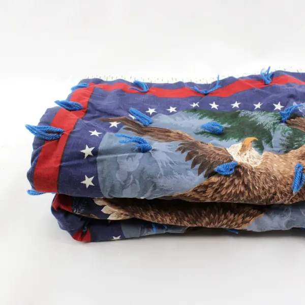 Handmade Patriotic American Bald Eagle Throw Blanket 40x64