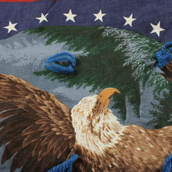 Handmade Patriotic American Bald Eagle Throw Blanket 40x64