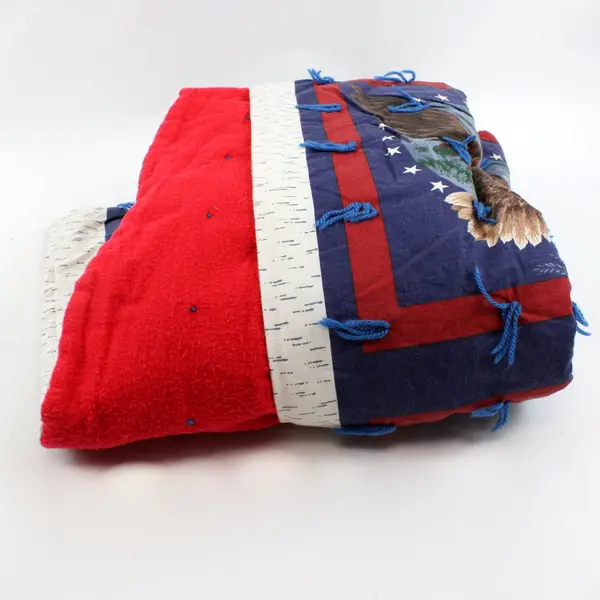 Handmade Patriotic American Bald Eagle Throw Blanket 40x64