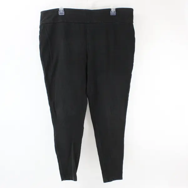 Terra & Sky Women’s Plus 2X (20W-22W)  Black Leggings 