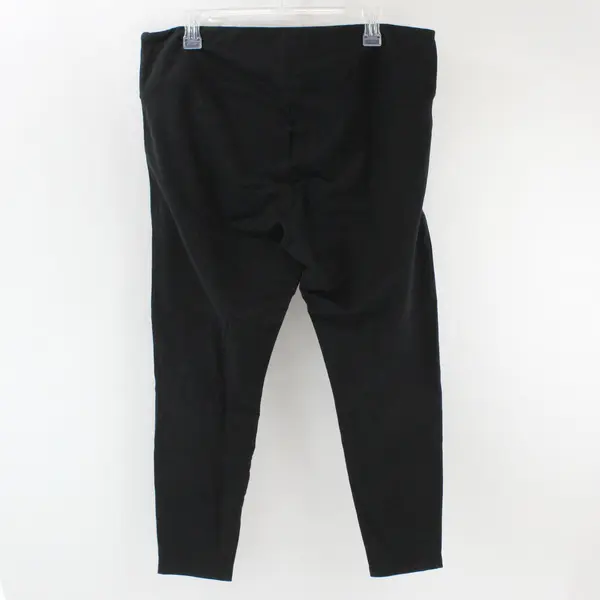 Max & Mia 263235US/OM Women's XXL Black High Rise Crop Leggings