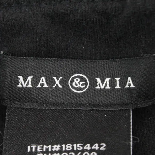 Max & Mia 263235US/OM Women's XXL Black High Rise Crop Leggings