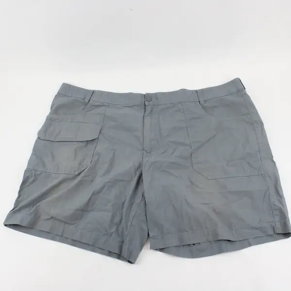 Columbia Women's Gray Cargo Shorts 44W Plus Size Multi-Pocket