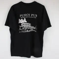 Seabreeze Originals Unisex Black Graphic T-Shirt L Puhoi Pub NZ 100% Cotton
