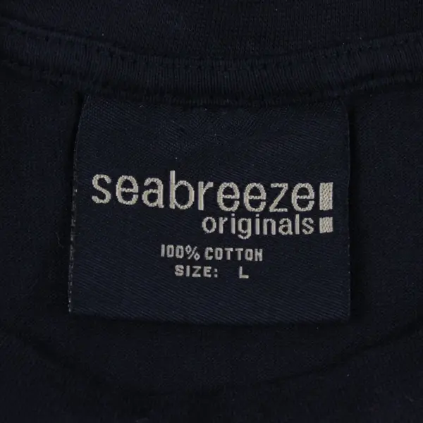 Seabreeze Originals Unisex Black Graphic T-Shirt L Puhoi Pub NZ 100% Cotton
