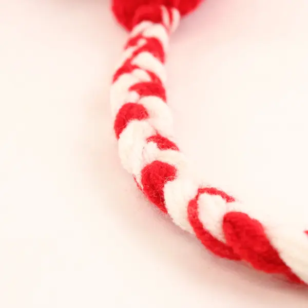 Handmade Crocheted Red M&M Earflap Beanie Hat One Size