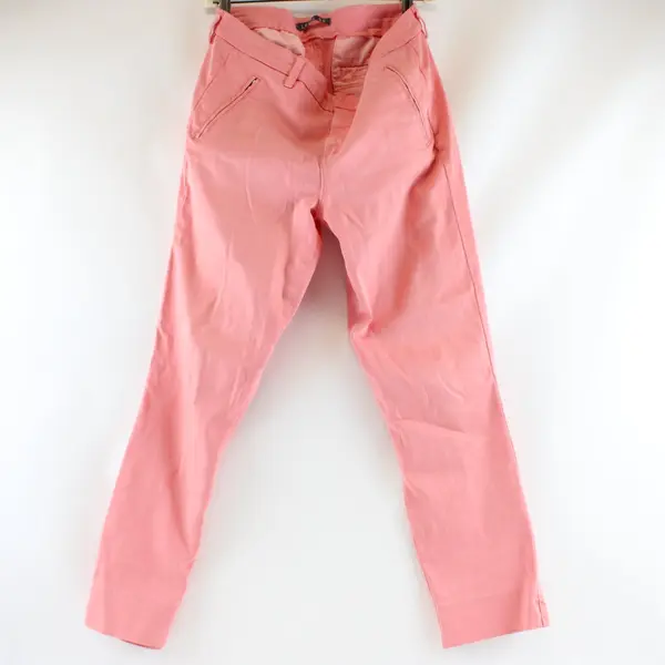 Level 99 Skinny Jeans Coral Pink Stretch Denim Pants Size 30
