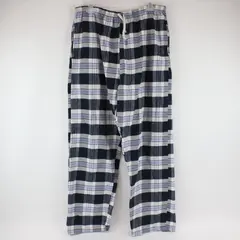 Cascade Casual Men's 2XL Blue Gray Plaid Pajama Lounge Pants