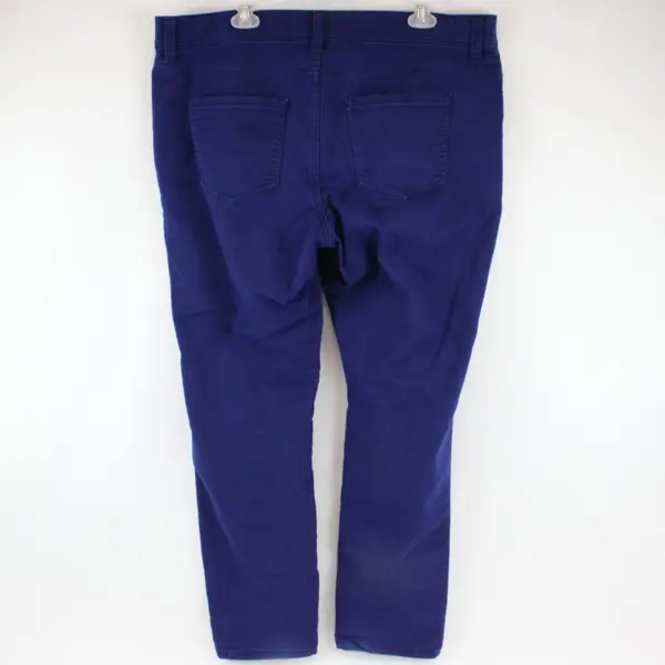 Liz Claiborne Sara Navy Blue Slim Leg Mid Rise Jeggings Women's 16