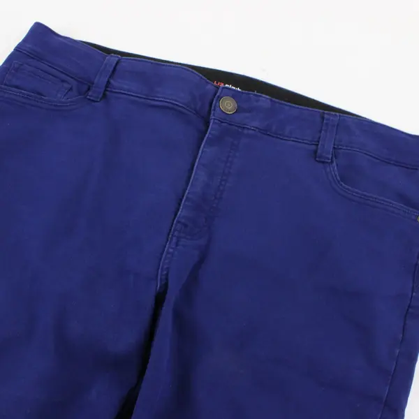Liz Claiborne Sara Navy Blue Slim Leg Mid Rise Jeggings Women's 16
