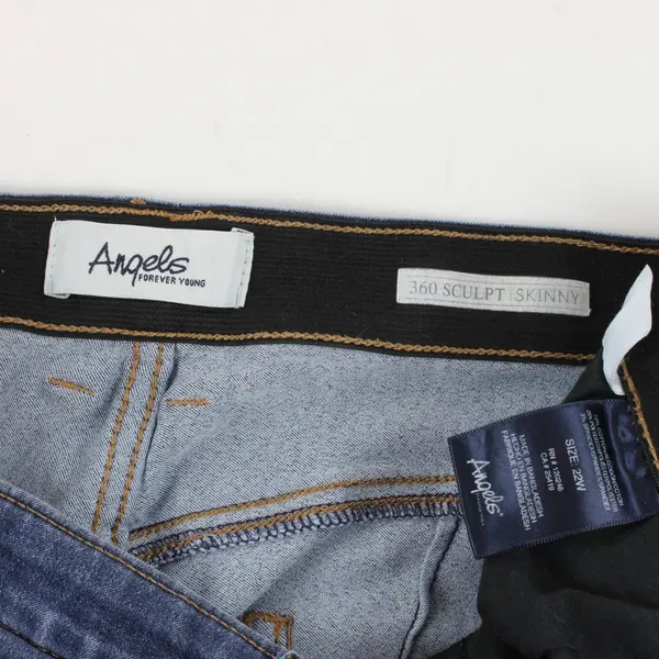 Angels Forever Young 360 Sculpt Skinny Med. Wash Blue Jeans Women Plus Size 22W