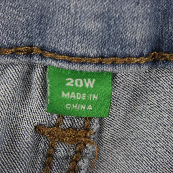 Unbranded Women's Medium Wash Blue Denim Skinny Leg Jeans Plus 20W