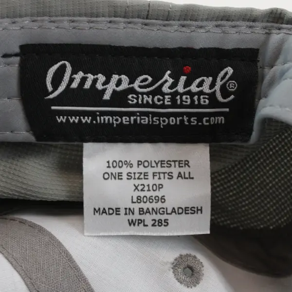 Imperial True Fit Humble Spirit Hat X210P L80696 Light Gray UPF 50+ Adjustable
