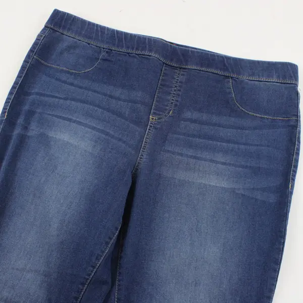 No Boundaries Women's Med. Wash XXL (19) Stretch Jeans Faux Front Elastic Waist