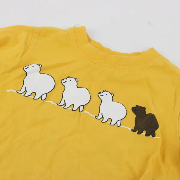 Basic Editions Yellow Bear Graphic T-Shirt Polar Bear Brown Bear 5T