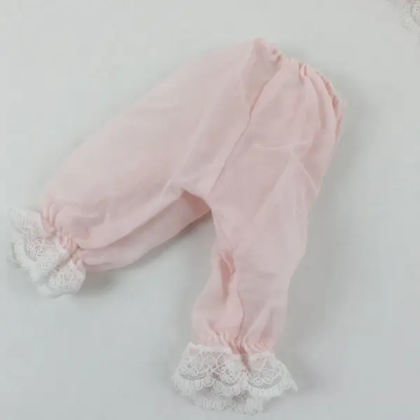 Pink Doll Bear Outfit Dress Bloomers Cap Set Pre-Owned