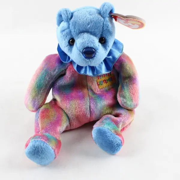 TY Beanie Baby September Birthday Bear Sapphire 7.5in Retired Plush