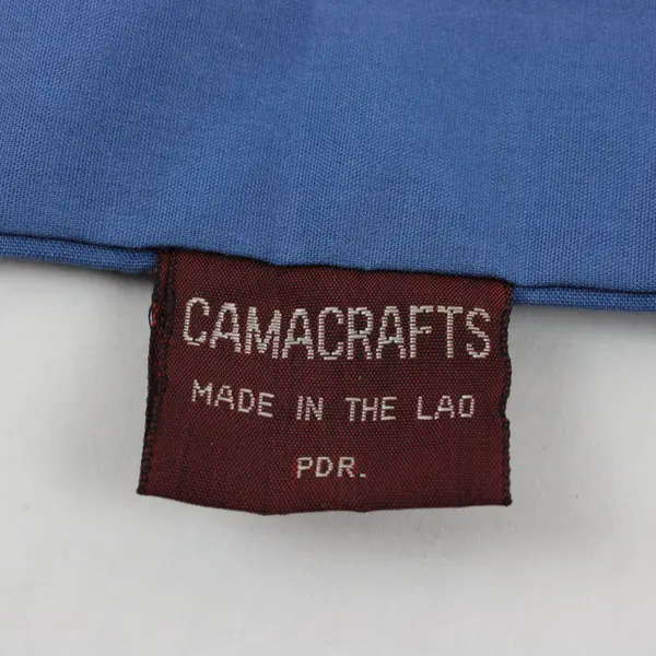 Handmade Camacrafts Embroidered Life Scene Square Pillow Cover 16" FLAWED