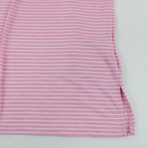 Jaclyn Intimates Pink White Striped Sleep Shirt Nightgown Women's M