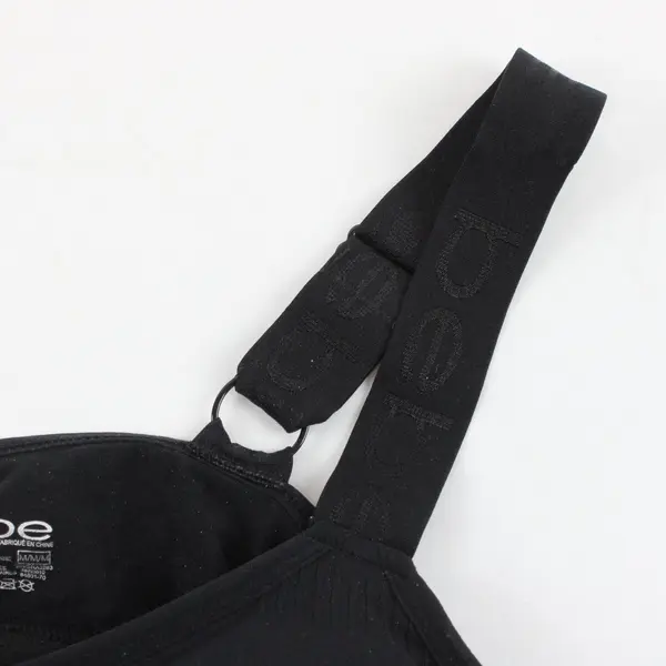 Bebe Black Padded Sports Bra Women's Medium