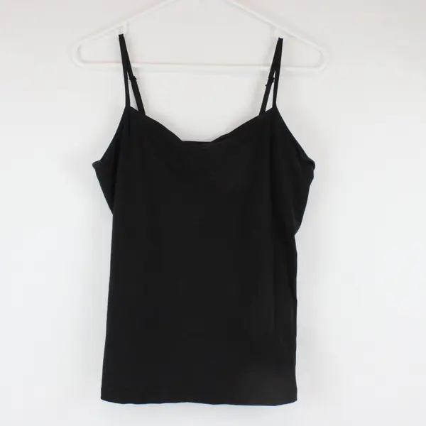 George Solid Black Camisole Women's Large 12-14