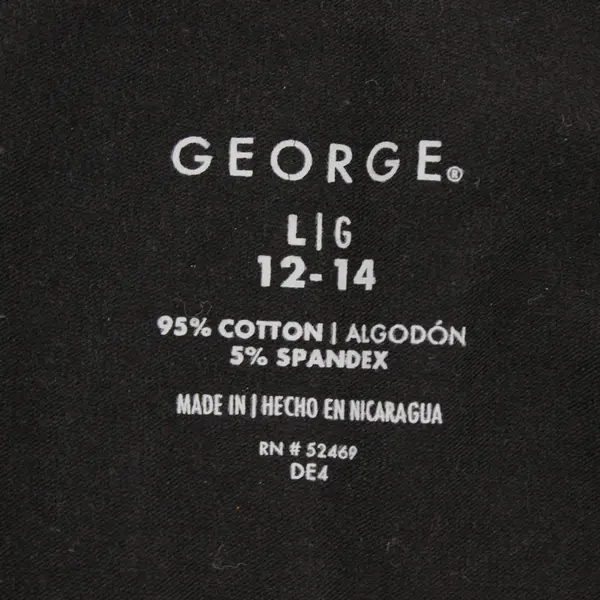 George Solid Black Camisole Women's Large 12-14