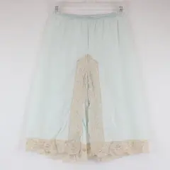 Vintage RS Apparel Pale Blue Ecru Lace Trim Lingerie Shorts Women's Small