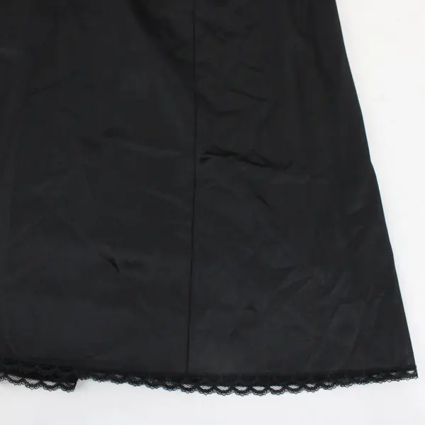 Sears Black Nylon Slip Dress Women's Size 36 Lingerie